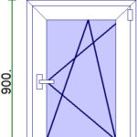 Egyszárnyú műanyag ablak 60*90